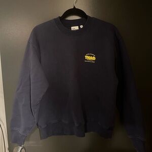 ARITZIA SWEATFLEECE TNA CREWNECK NAVY